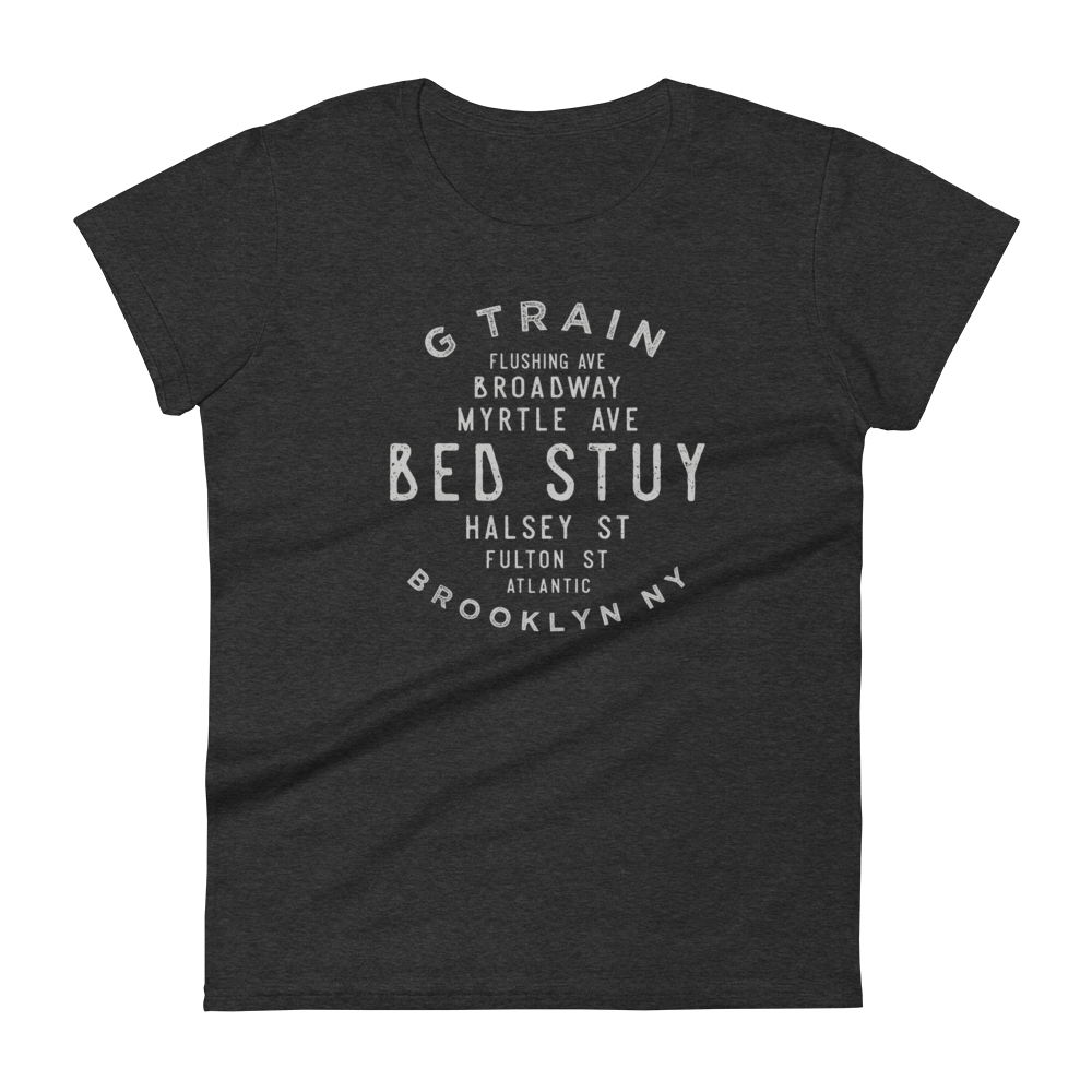 Bed Stuy Brooklyn NYC Women's  Grid Tee