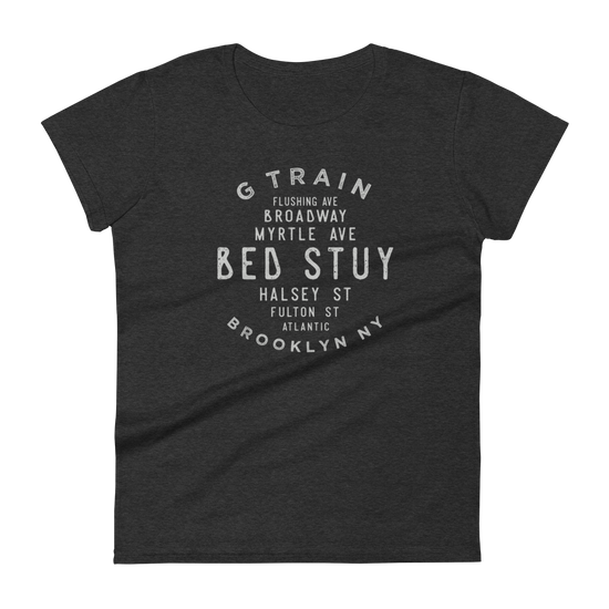 Bed Stuy Brooklyn NYC Women's  Grid Tee