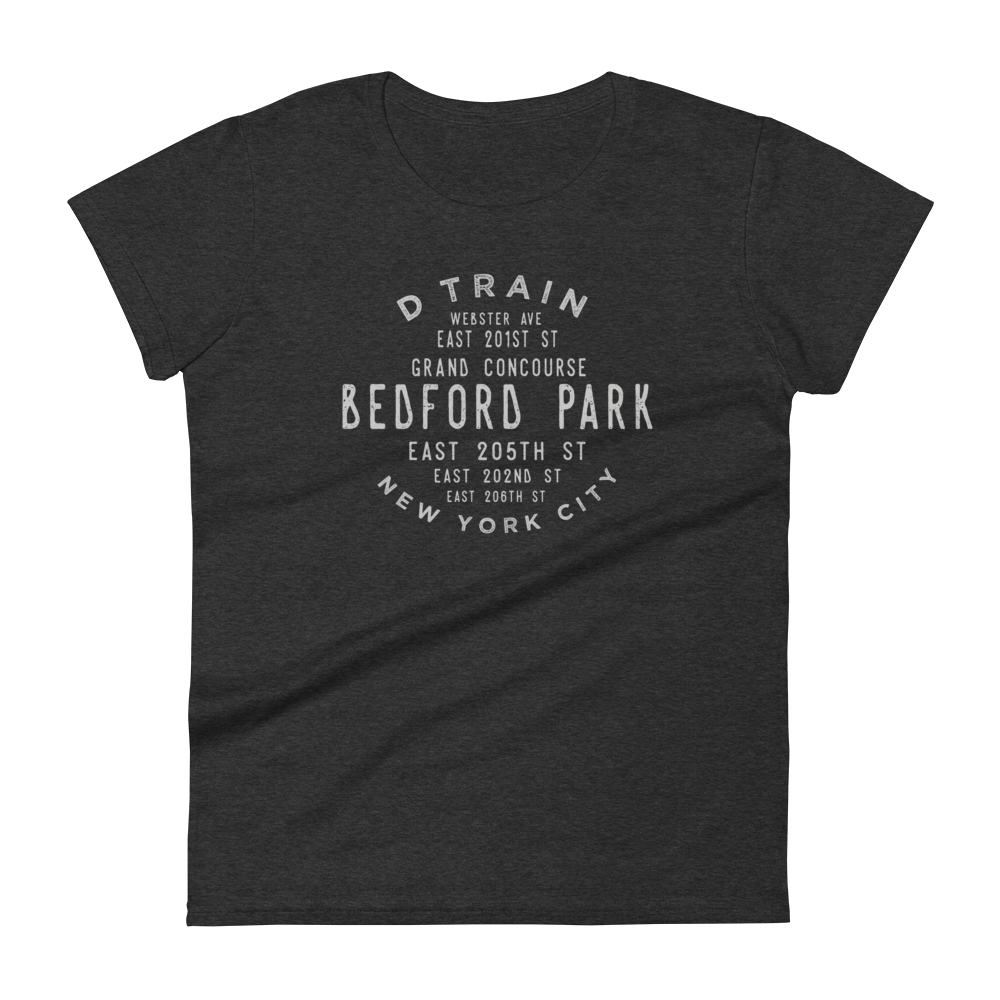 Bedford Park Bronx NYC Women's Grid Tee