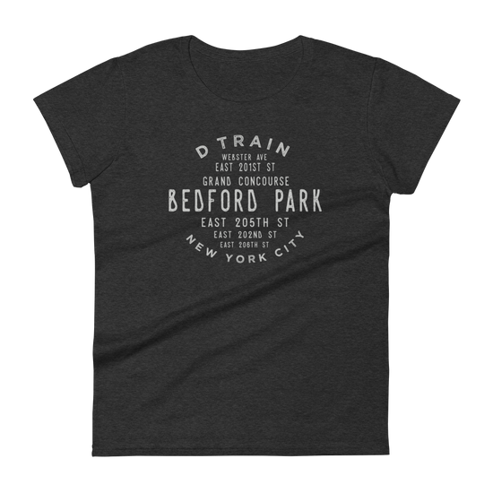 Bedford Park Bronx NYC Women's Grid Tee