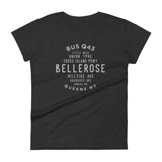 Bellerose Queens NYC Women's Grid Tee