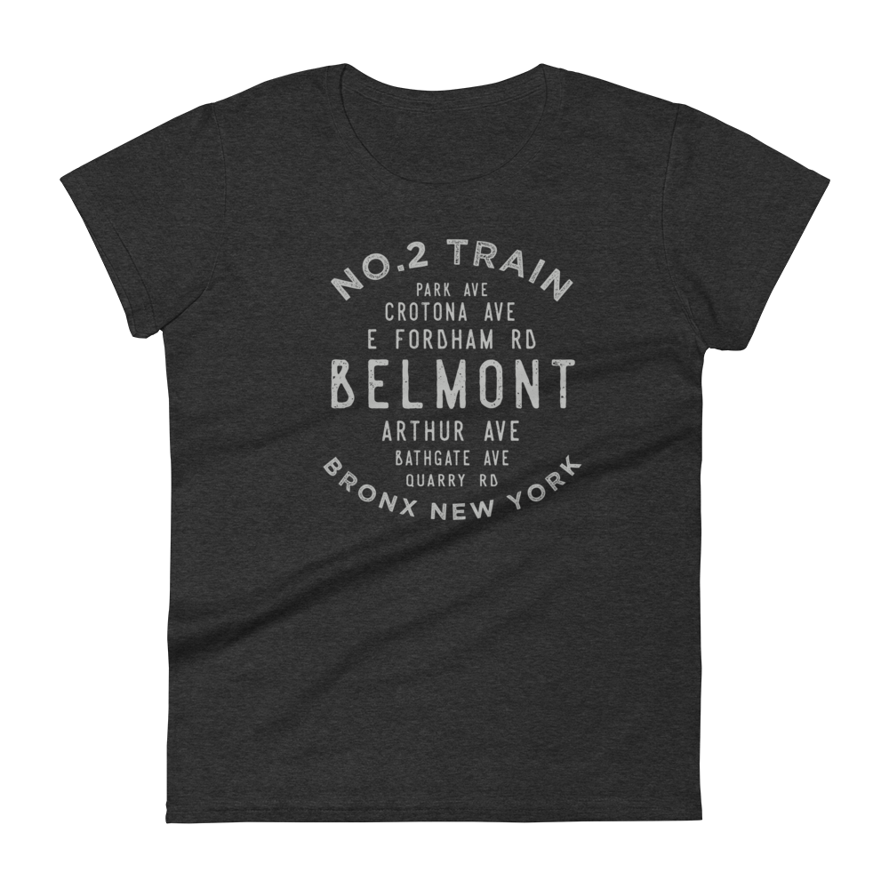 Belmont Bronx NYC Women's Grid Tee