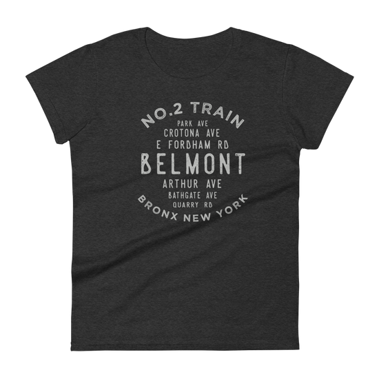 Belmont Bronx NYC Women's Grid Tee