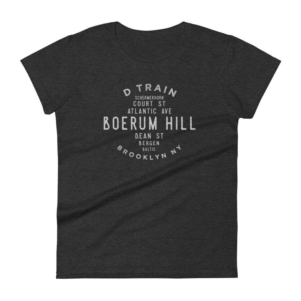 Boerum Hill Brooklyn NYC Women's Grid Tee