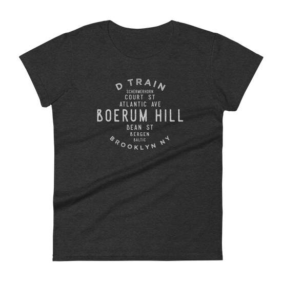 Boerum Hill Brooklyn NYC Women's Grid Tee