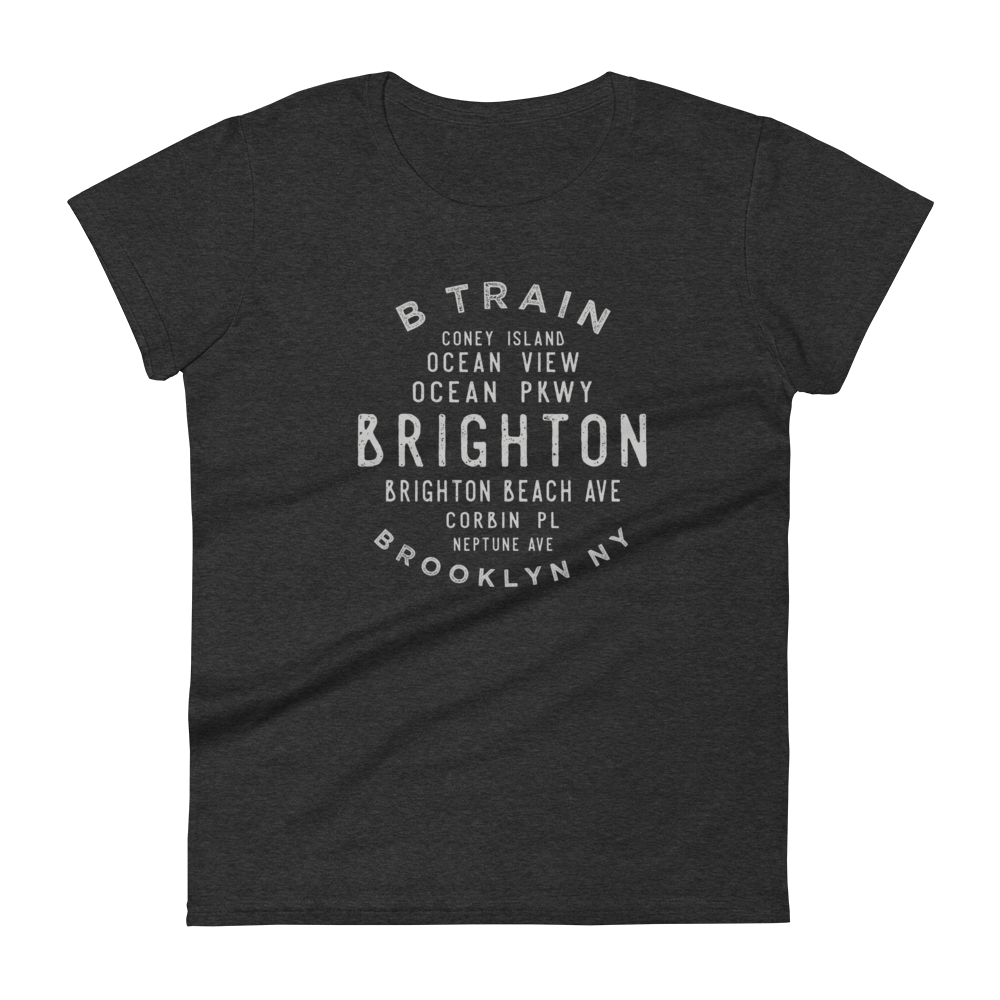 Brighton Beach Brooklyn NYC Women's Grid Tee