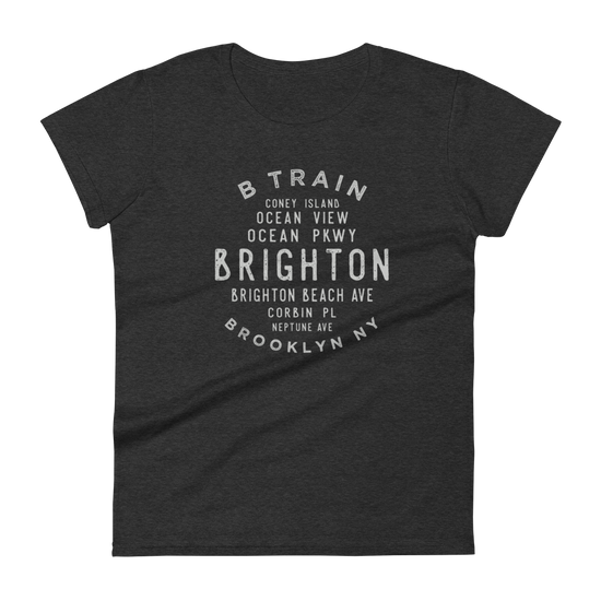 Brighton Beach Brooklyn NYC Women's Grid Tee