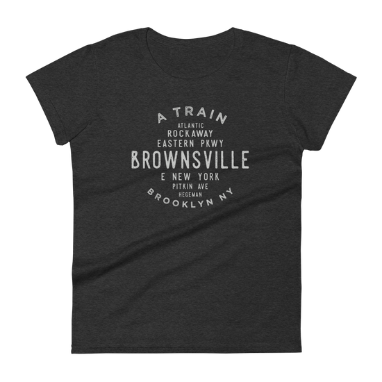 Brownsville Brooklyn NYC Women's Grid Tee