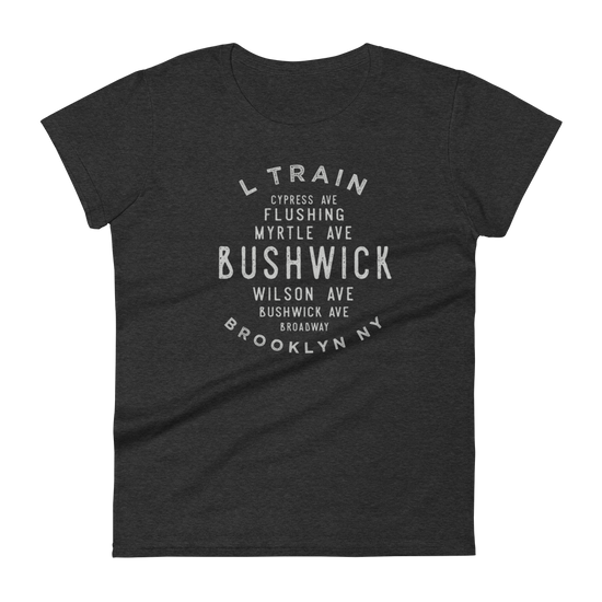 Bushwick Brooklyn NYC Women's Grid  Tee