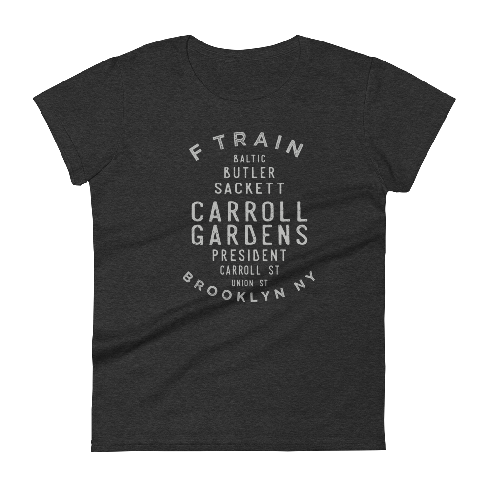 Carroll Gardens Brooklyn NYC Women's Grid Tee