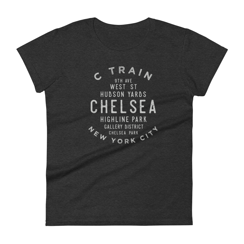 Chelsea Manhattan NYC Women's Grid Tee