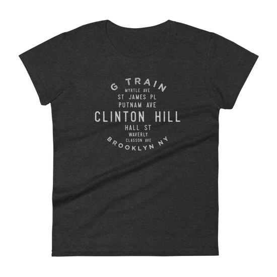 Clinton Hill Brooklyn NYC Women's Grid Tee