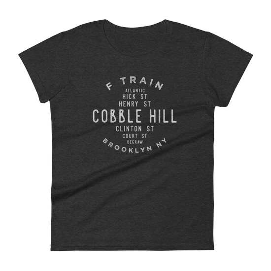 Cobble Hill Brooklyn NYC Women's Grid Tee