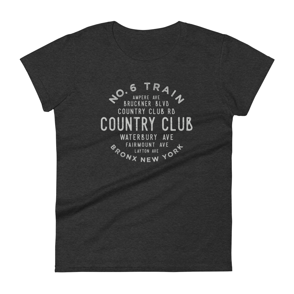 Country Club Bronx NYC Women's  Grid Tee