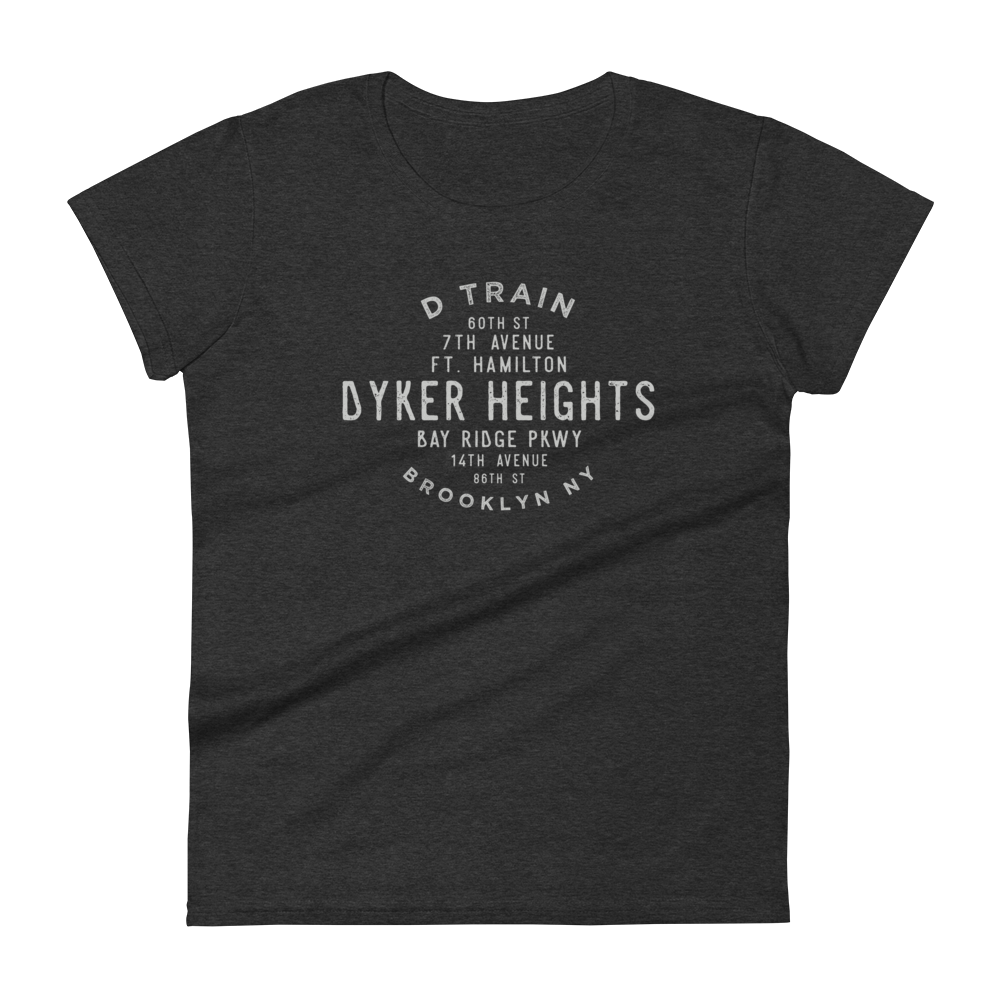 Dyker Heights Brooklyn NYC Women's Grid Tee