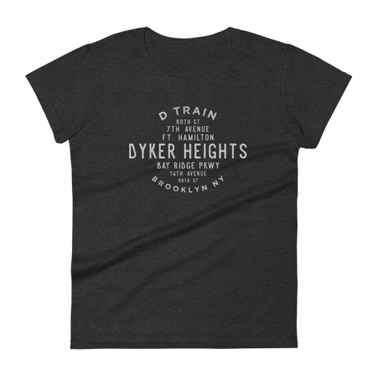 Dyker Heights Brooklyn NYC Women's Grid Tee