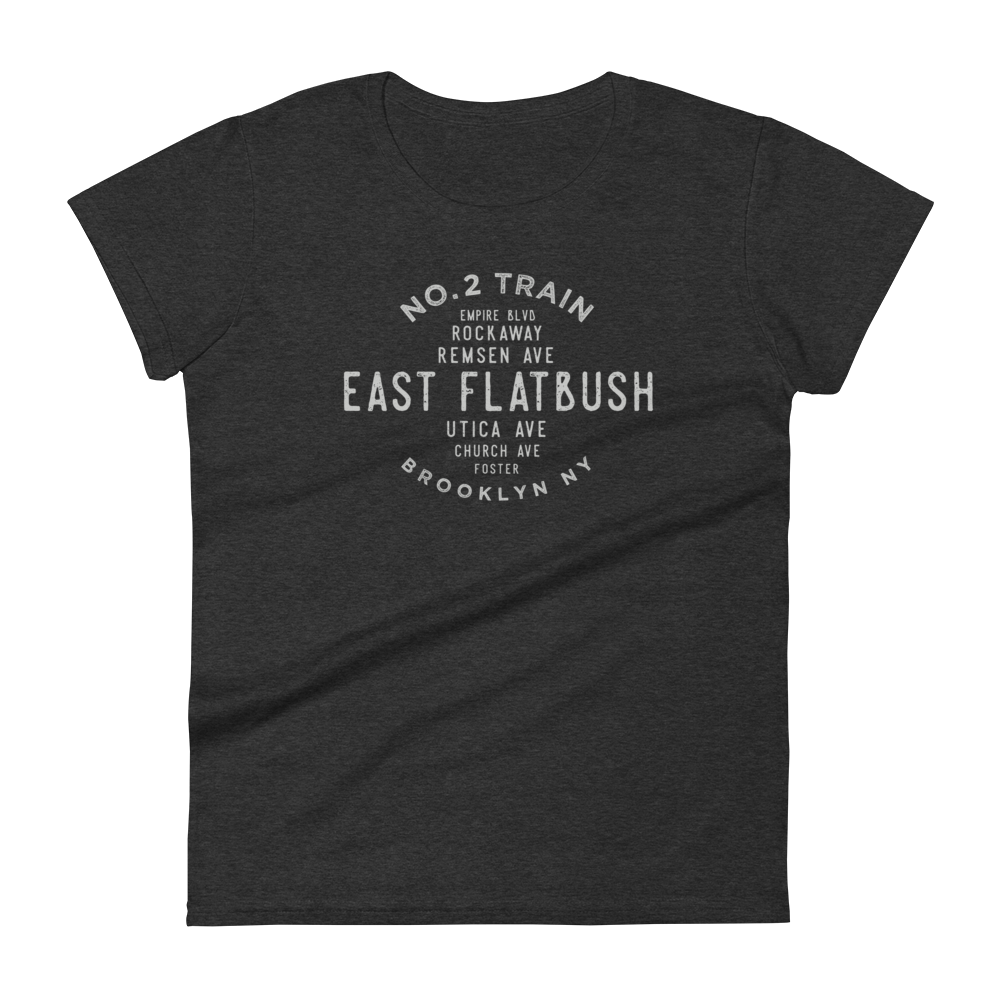 East Flatbush Brooklyn NYC Women's Grid Tee