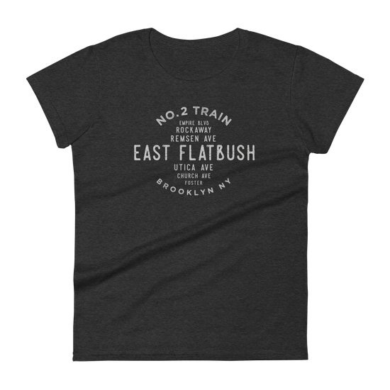 East Flatbush Brooklyn NYC Women's Grid Tee