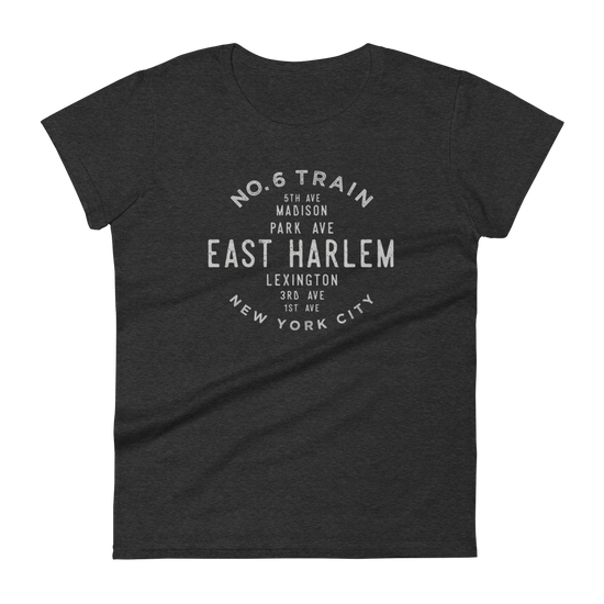 East Harlem Manhattan NYC Women's Grid Tee