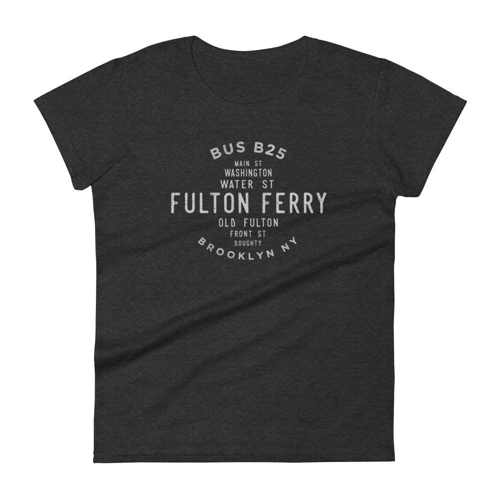 Fulton Ferry Brooklyn NYC Women's Grid Tee