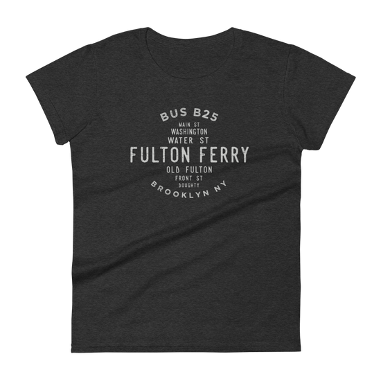 Fulton Ferry Brooklyn NYC Women's Grid Tee