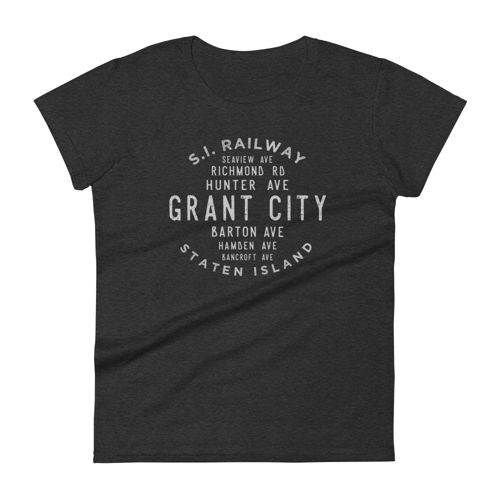 Grant City Staten Island NYC Women's Grid Tee