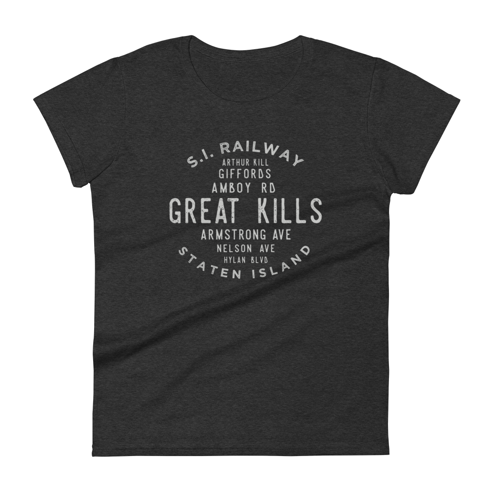 Great Kills Staten Island NYC Women's Grid Tee