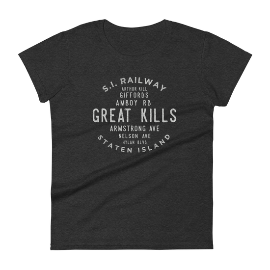 Great Kills Staten Island NYC Women's Grid Tee