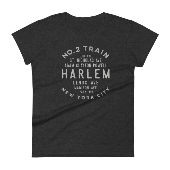 Harlem Manhattan NYC Women's Grid Tee