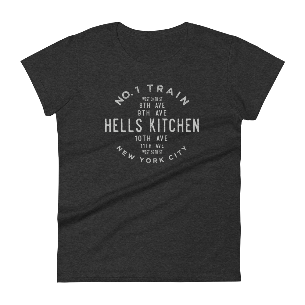 Hell's Kitchen Manhattan NYC Women's Grid Tee