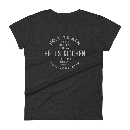 Hell's Kitchen Manhattan NYC Women's Grid Tee