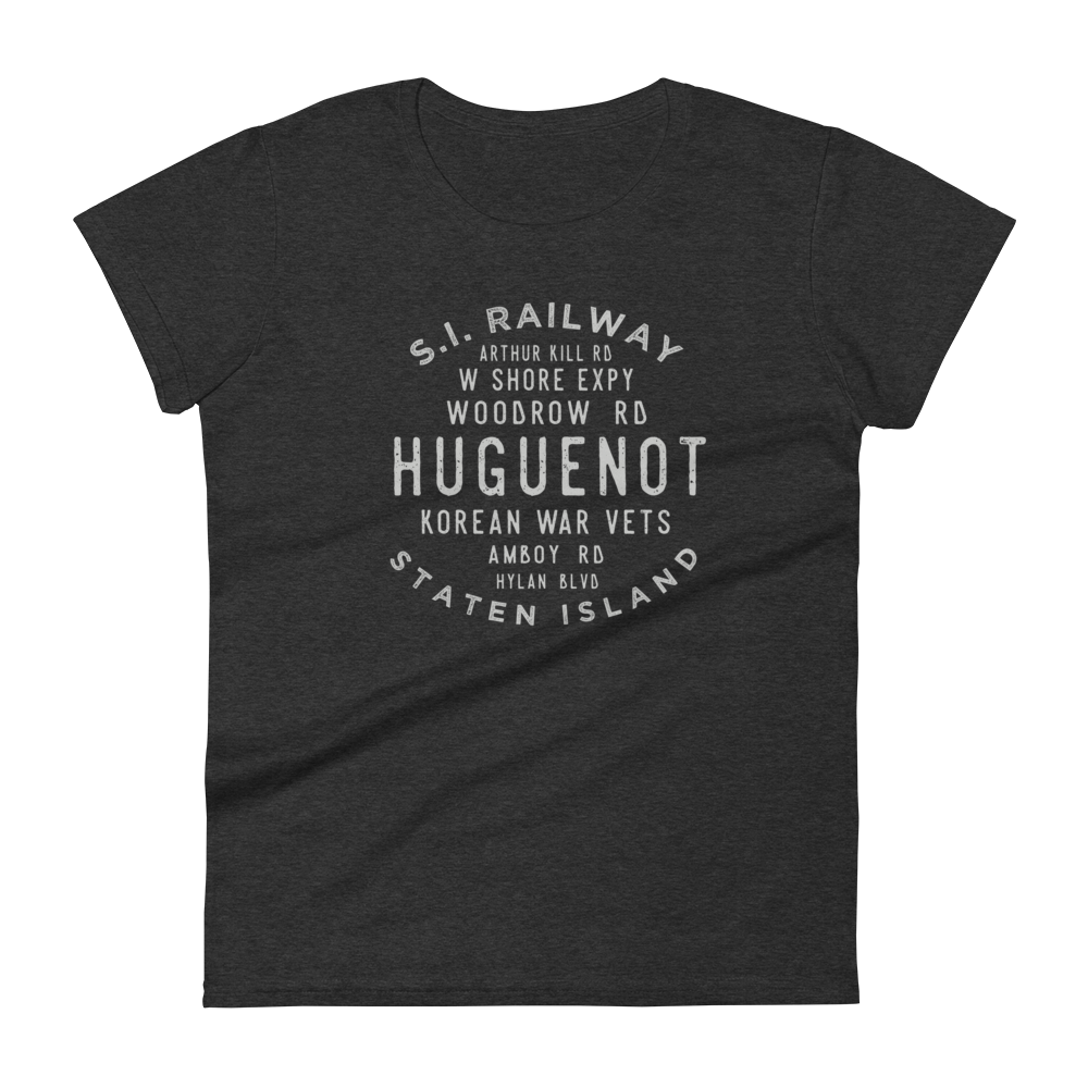 Huguenot Staten Island NYC Women's Grid Tee