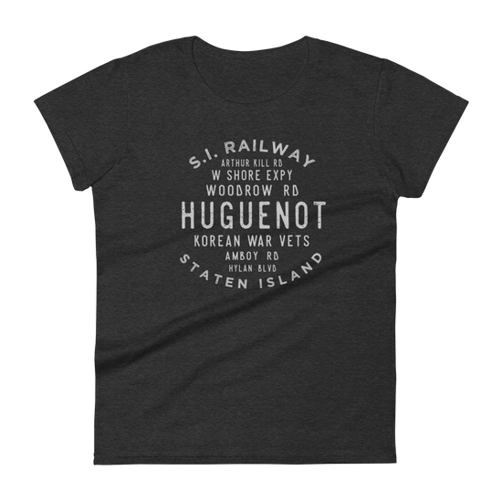 Huguenot Staten Island NYC Women's Grid Tee