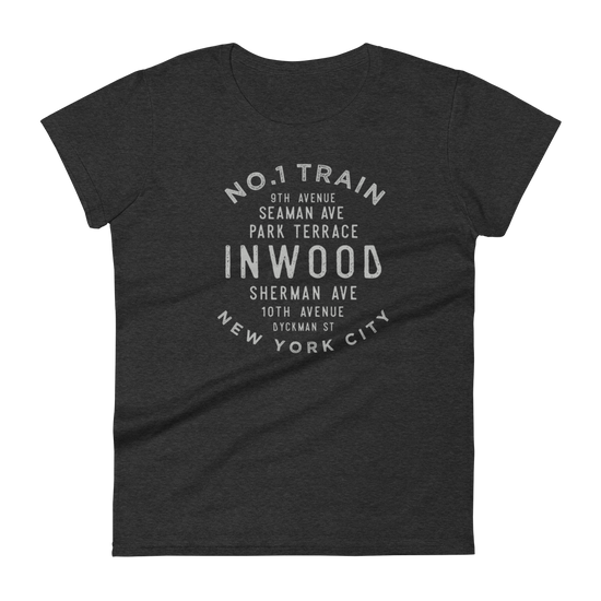 Inwood Manhattan NYC Women's Grid Tee