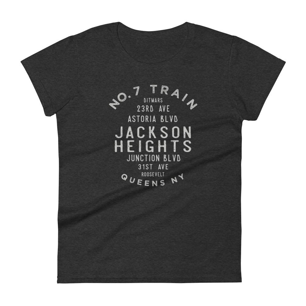 Jackson Heights Queens NYC Women's Grid Tee