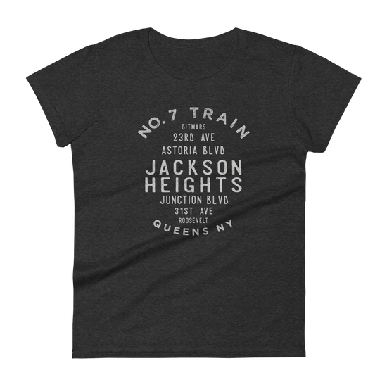 Jackson Heights Queens NYC Women's Grid Tee