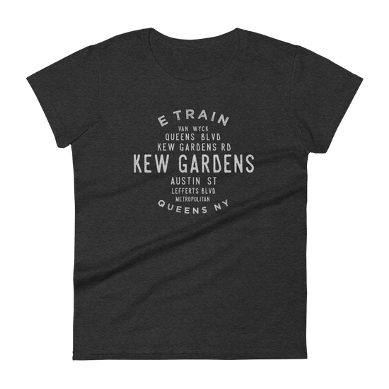 Kew Gardens Queens NYC Women's Grid Tee