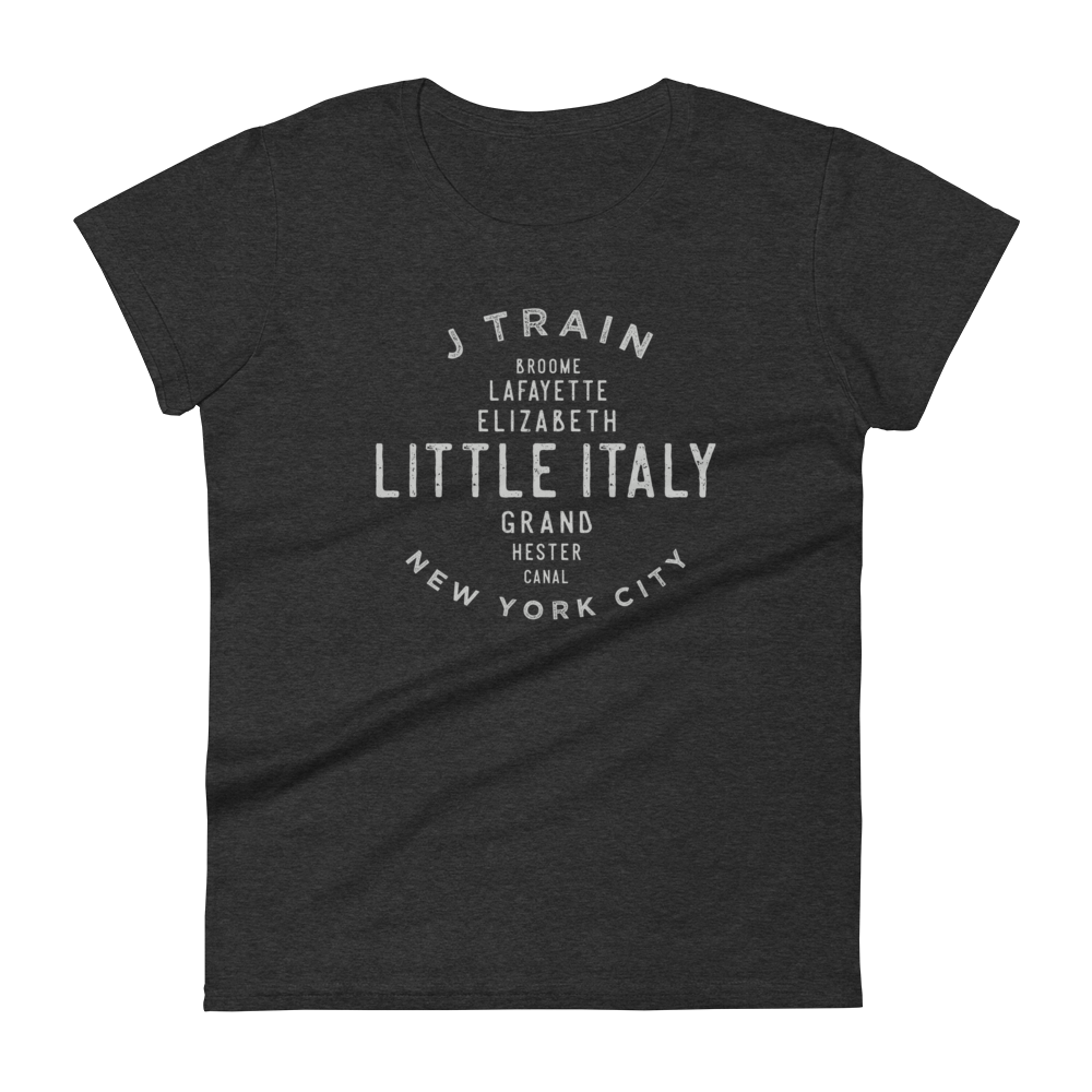 Little Italy Manhattan NYC Women's Grid Tee