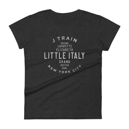 Little Italy Manhattan NYC Women's Grid Tee