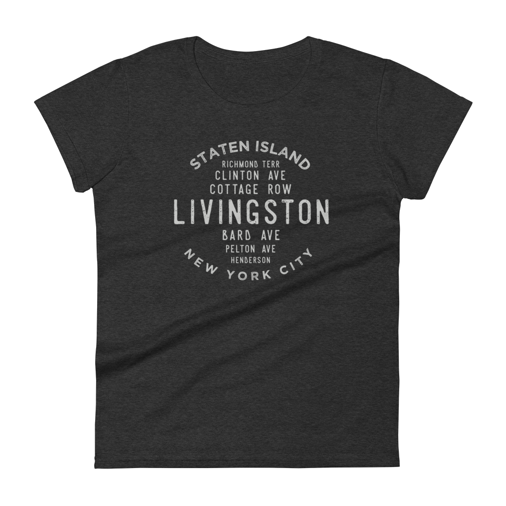 Livingston Staten Island NYC Women's Grid Tee