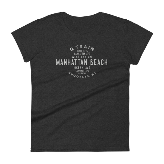 Manhattan Beach Brooklyn NYC Women's Grid Tee