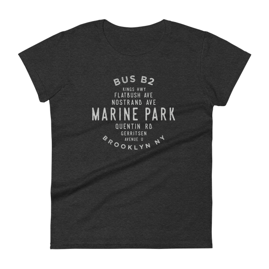 Marine Park Brooklyn NYC Women's Grid Tee