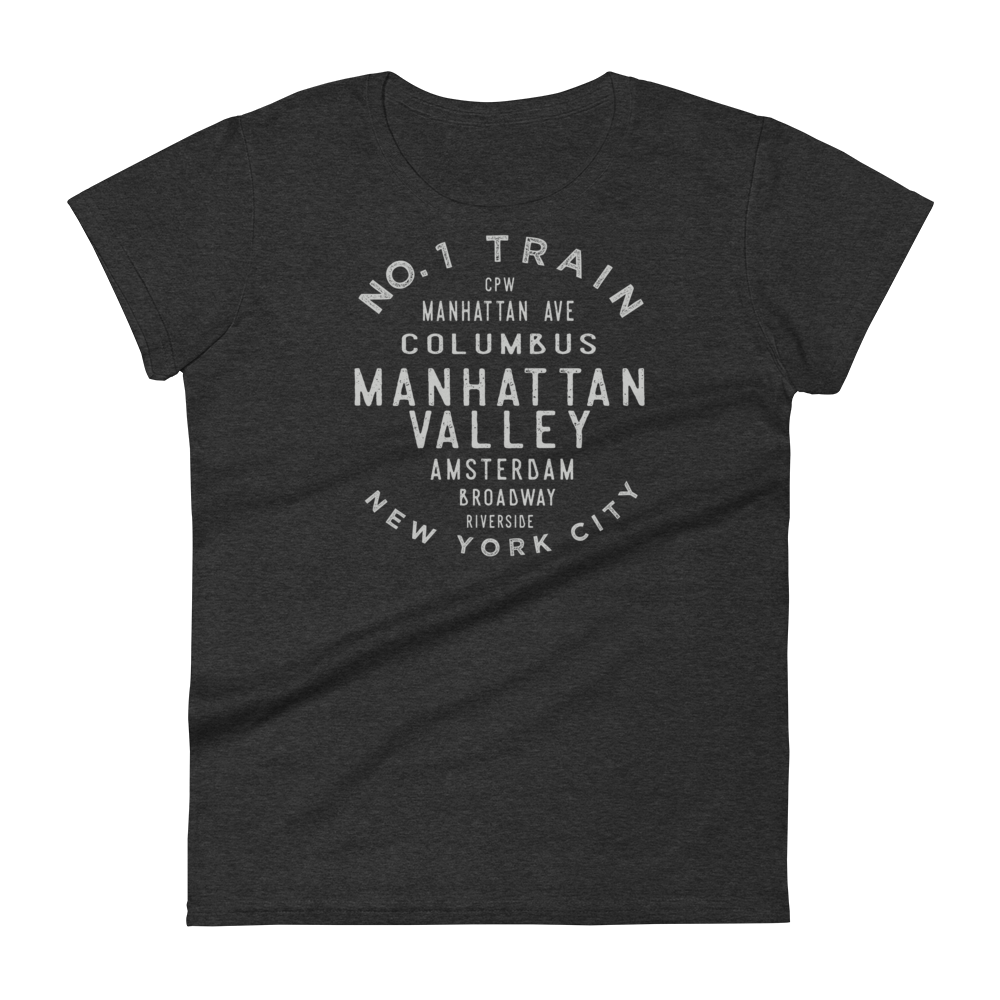 Manhattan Valley Manhattan NYC Women's Grid Tee