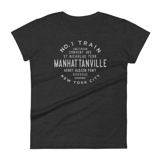 Manhattanville Manhattan NYC Women's Grid Tee