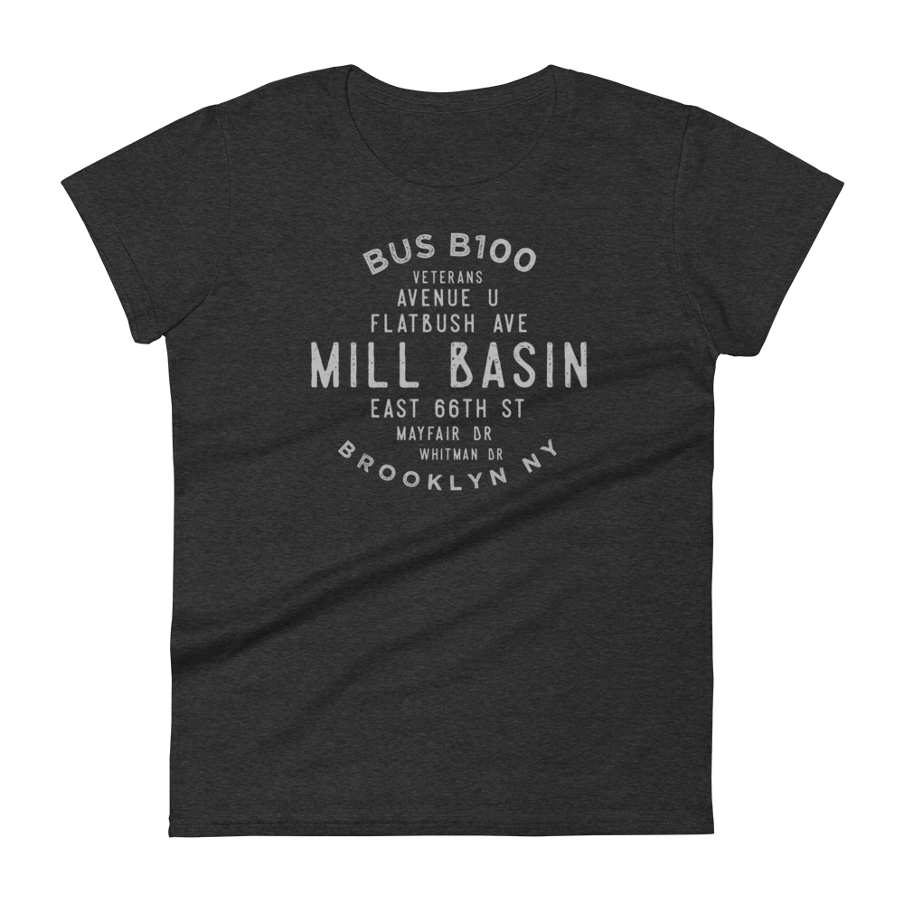 Mill Basin Brooklyn NYC Women's Grid Tee