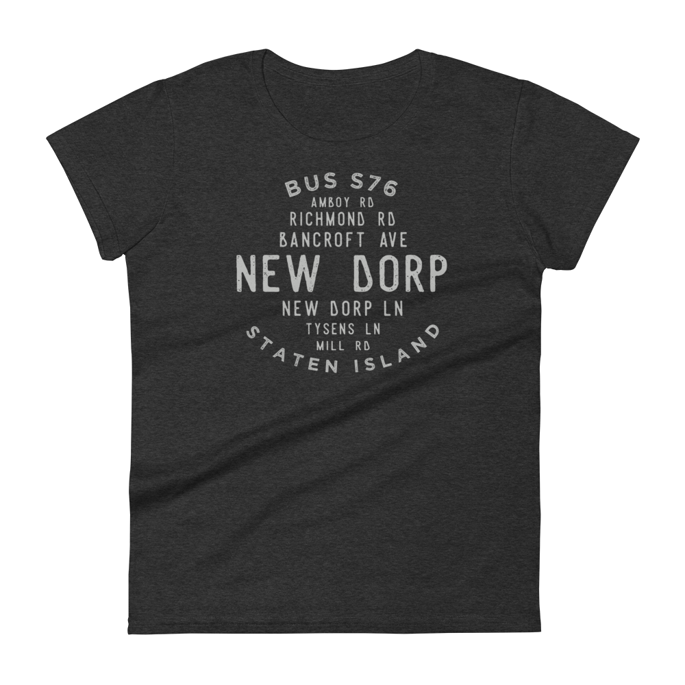 New Dorp Staten Island NYC Women's Grid Tee