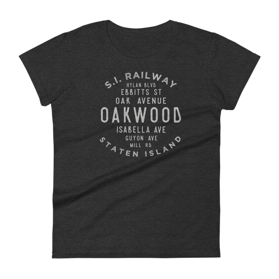 Oakwood Staten Island NYC Women's Grid Tee