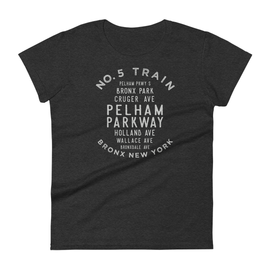 Pelham Parkway Bronx NYC Women's Grid Tee