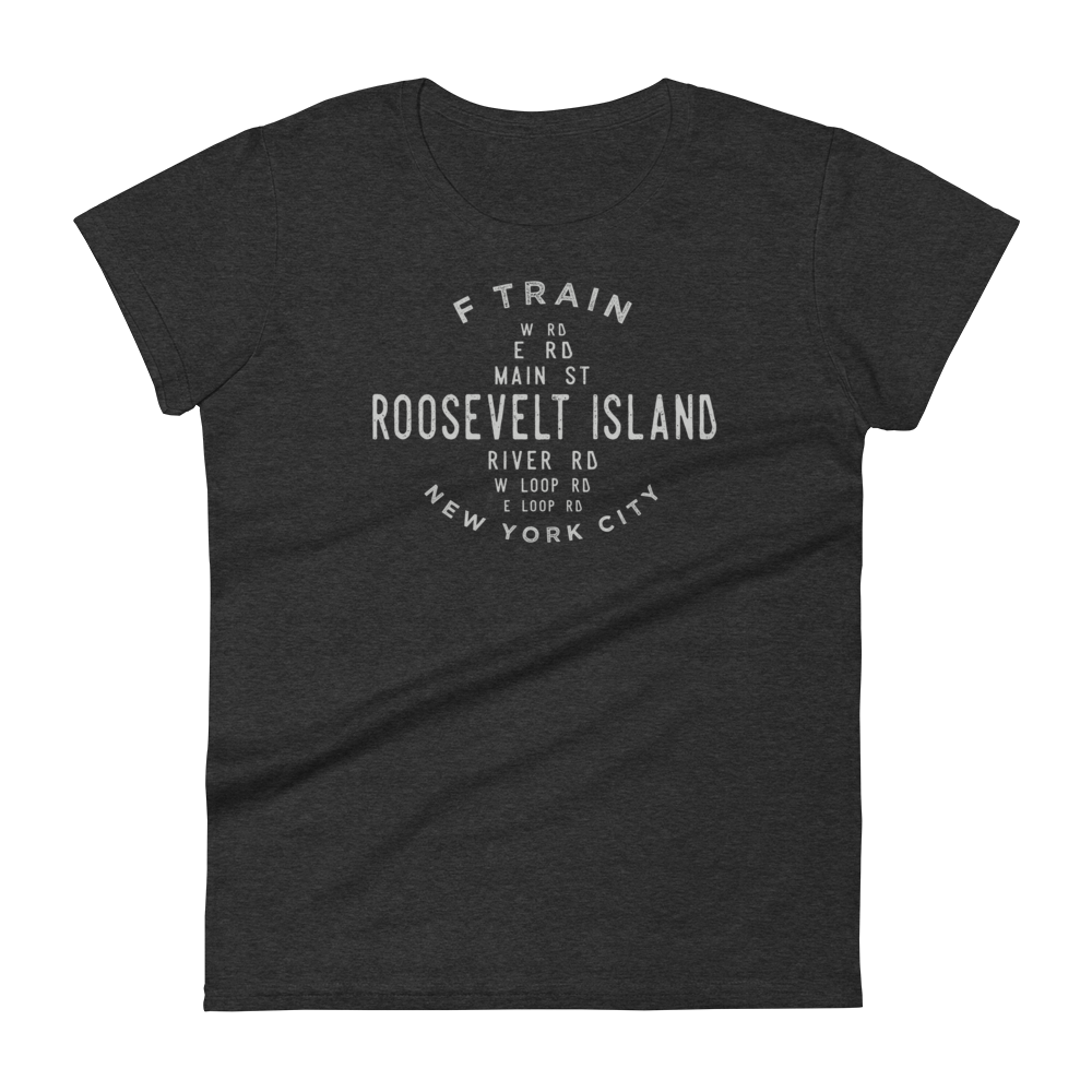 Roosevelt Island Manhattan NYC Women's Grid Tee