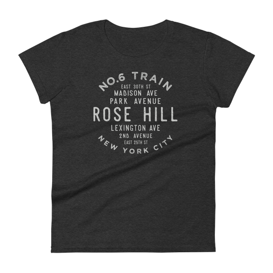 Rose Hill Manhattan NYC Women's Grid Tee